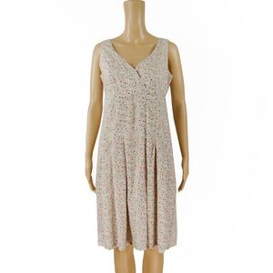 Liberty Arts Fabric Floral Print Cottagecore Sleeveless Dress